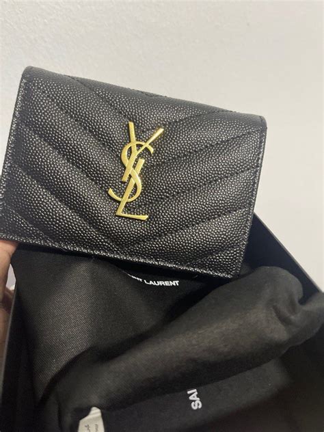 ysl business card holder|ysl card holder used.